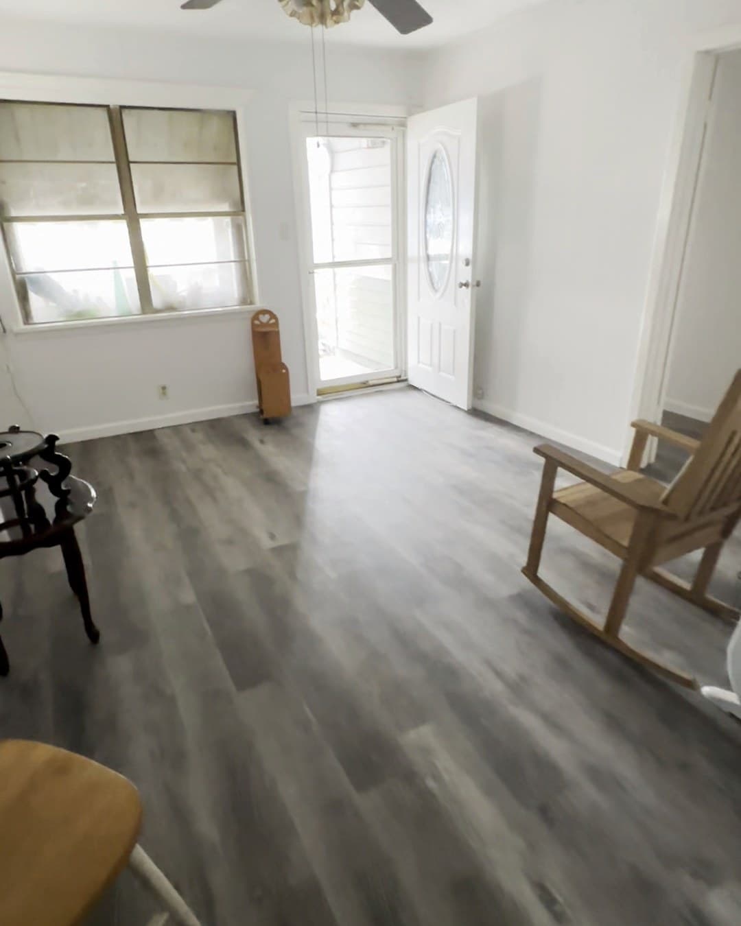 Front room and entrance, present condition.